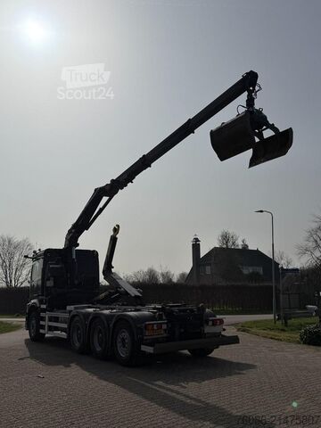 Système de bras à crochet Mercedes-Benz Arocs 3745 8x4 TRIPLE HMF Z KRAAN/HAAK!! ZERO E...