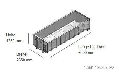Tovornjak s kavljem za kontejnerje  BMP Bohemia 25cbm Behälter Mulde Abrollcontainer
