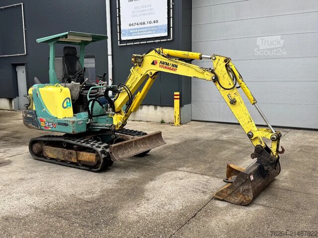 Mini ekskavatorius Yanmar B25V snelwissel + 2 bakken