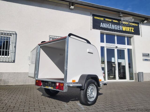 Gesloten opbouw Tomplan aero Isokoffer Mini TF2 145x110x90cm 750kg 100km/H Reling Trittbretter Neu verfügbar