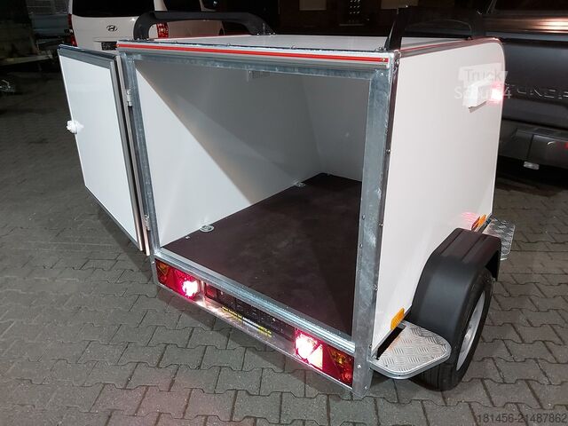 Gesloten opbouw Tomplan aero Isokoffer Mini TF2 145x110x90cm 750kg 100km/H Reling Trittbretter Neu verfügbar