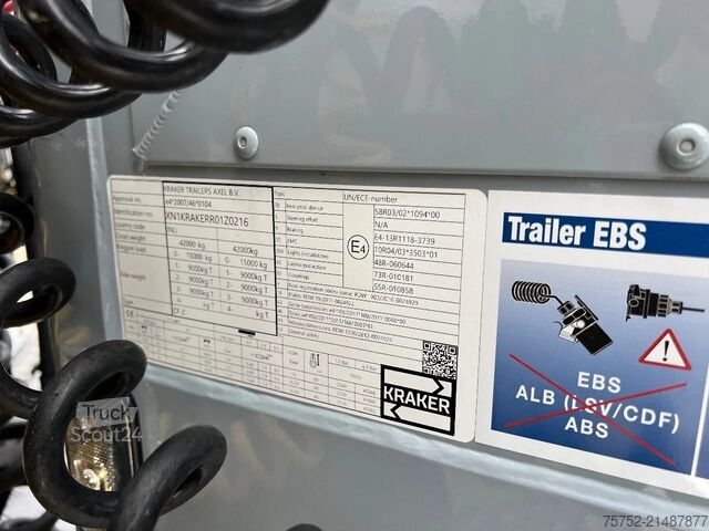 Piso móvel Kraker 92m3 K-Force New 10MM Cargo floor Liftas Alumin...