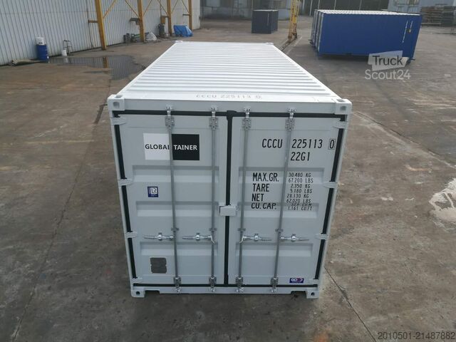 Seecontainer 20 Fuß Double Door Seecontainer RAL7016 & RAL 7035 KONTENER