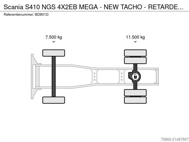 Volumen SCM Scania S410 NGS 4X2EB MEGA - NEW TACHO - RETARDER - FU...