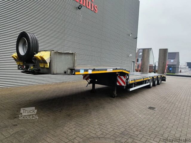 Puoliksi matalalataava Faymonville Maxtrailer F-S43-1AAF Bridge Ramps!