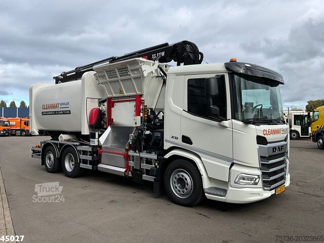 Pojazd do zbiórki odpadów DAF FAN XD 340 Hiab 21 Tonmeter laadkraan
