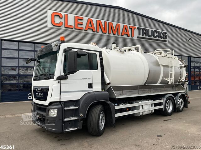 Zuigvoertuig MAN TGS 26.320 Euro 6 Amphitec 12 m³ Combi