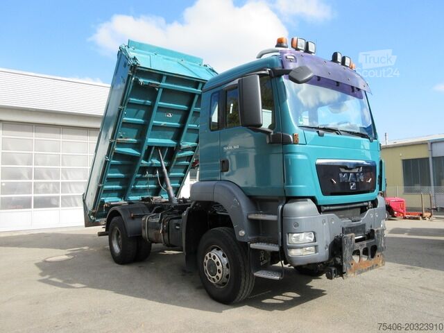 Camion basculante trilateral man TGS 18.360 4x4 BB AHK, Anbauplatte
