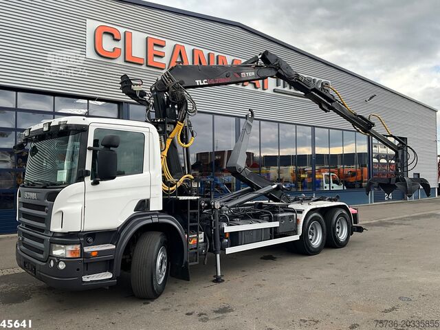 نظام ذراع الخطاف Scania P 380 Terex 14 Tonmeter laadkraan