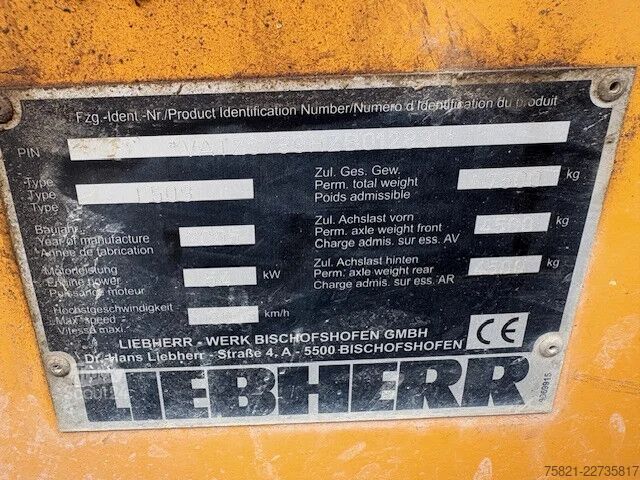 Nakladač Liebherr L509 Stereolader