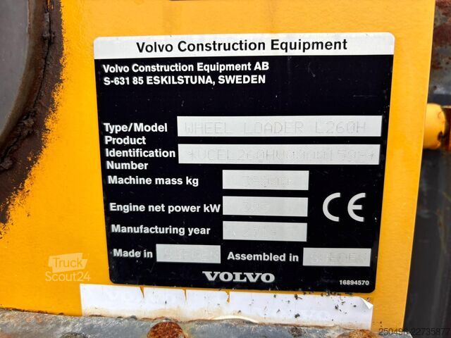 Hjullastare Volvo L 260 H CENTRAL LUBRICATION