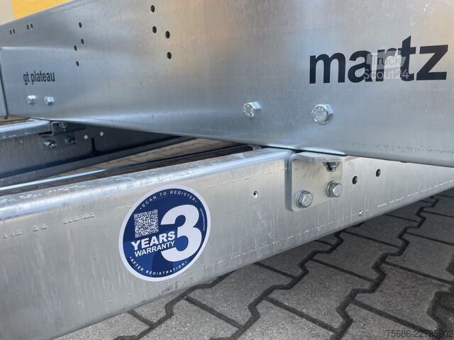 ρυμουλκούμενο μεταφοράς αυτοκινήτων Martz 406cm x 211cm 2,7T + Rampen + Seilwinde