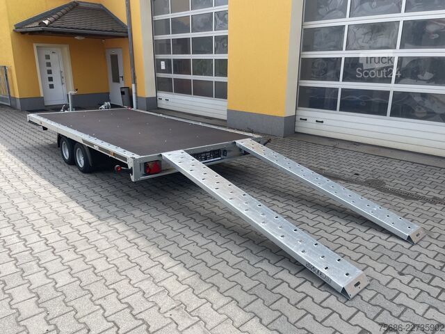 ρυμουλκούμενο μεταφοράς αυτοκινήτων Martz 406cm x 211cm 2,7T + Rampen + Seilwinde