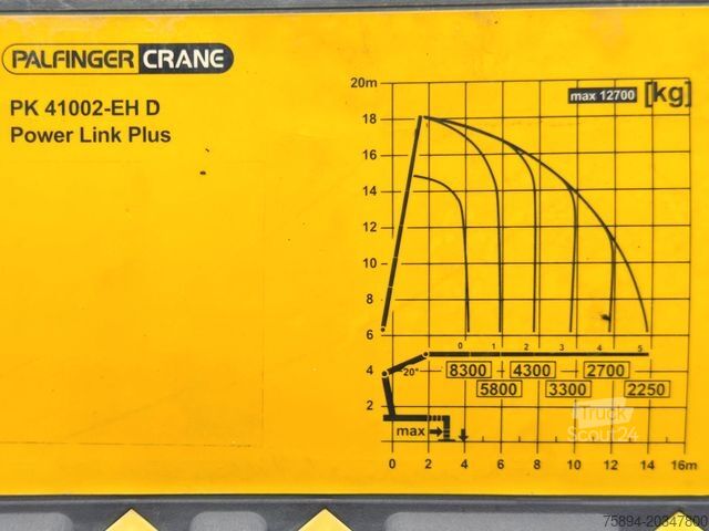 Кран, змонтований на вантажівці MAN TGX 26.440 * PK 41002-EH + FUNK + Anhänger*TOP