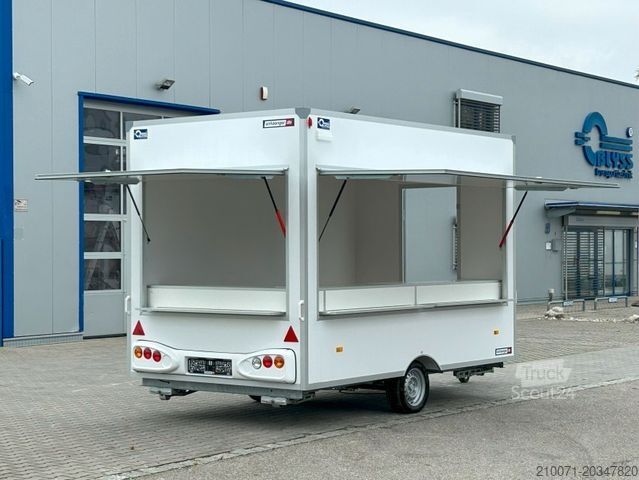 Rimorchio BLYSS Verkaufsanhänger 360x200x230cm 1800kg zGG