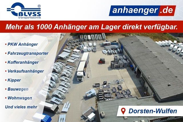 Rimorchio BLYSS Verkaufsanhänger 420x200x230cm 2000kg zGG