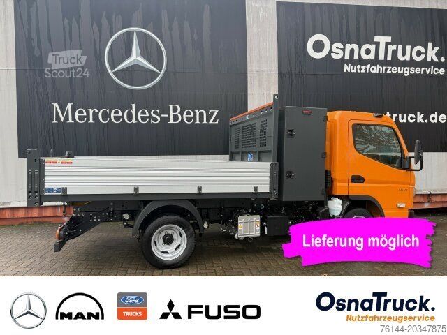 Fourgon benne basculante FUSO 3C15 Hinterkipper + Box Klima,AHK 3,5t,Diff.-Sp.