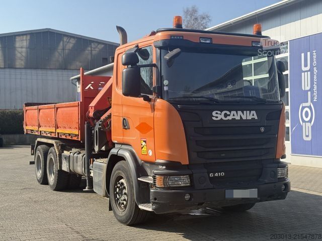 Tovorna dvigalka na tovornjaku SCANIA G 410 CB 6x4 HSZ Kipper Kran Palfinger PK26002