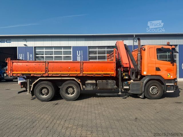 Tovorna dvigalka na tovornjaku SCANIA G 410 CB 6x4 HSZ Kipper Kran Palfinger PK26002