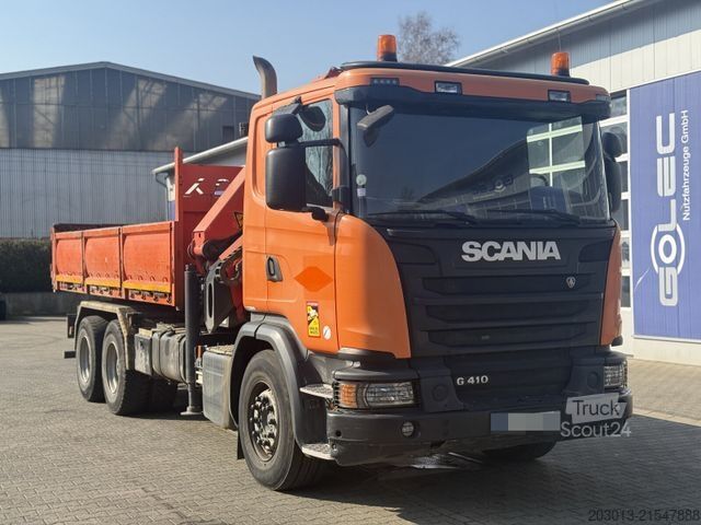 Tovornjak prekucnik SCANIA G 410 CB 6x4 HSZ Kipper Kran Palfinger PK26002
