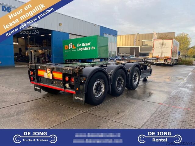 Containervervoer Renders Euro 800 3DFCST / Container Chassis / 45FT / 1x...