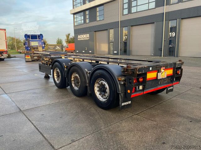 Containervervoer Renders Euro 800 3DFCST / Container Chassis / 45FT / 1x...