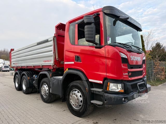 Camion ribaltabile trilaterale SCANIA G410 8x4 XT 3-Seiten-Kipper/Retarder/Klima