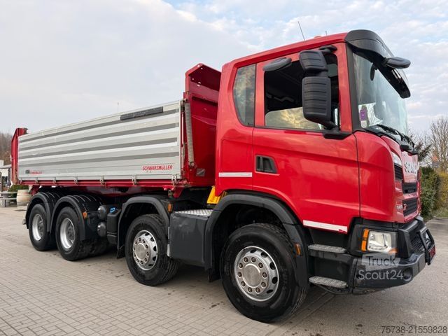Camion ribaltabile trilaterale SCANIA G410 8x4 XT 3-Seiten-Kipper/Retarder/Klima