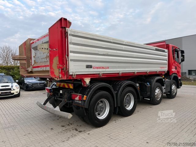 Camion ribaltabile trilaterale SCANIA G410 8x4 XT 3-Seiten-Kipper/Retarder/Klima