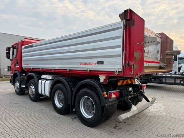 Camion ribaltabile trilaterale SCANIA G410 8x4 XT 3-Seiten-Kipper/Retarder/Klima