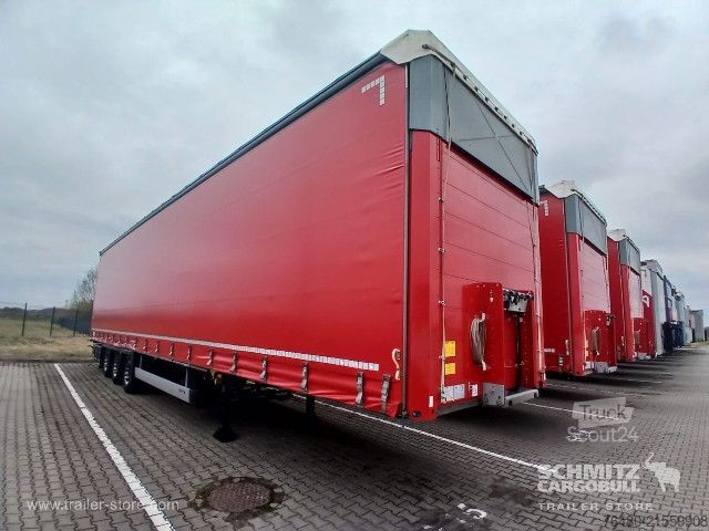 Brandalı açık yarı römork Schmitz Cargobull Schiebeplane Mega