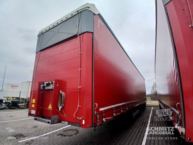 Brandalı açık yarı römork Schmitz Cargobull Schiebeplane Mega