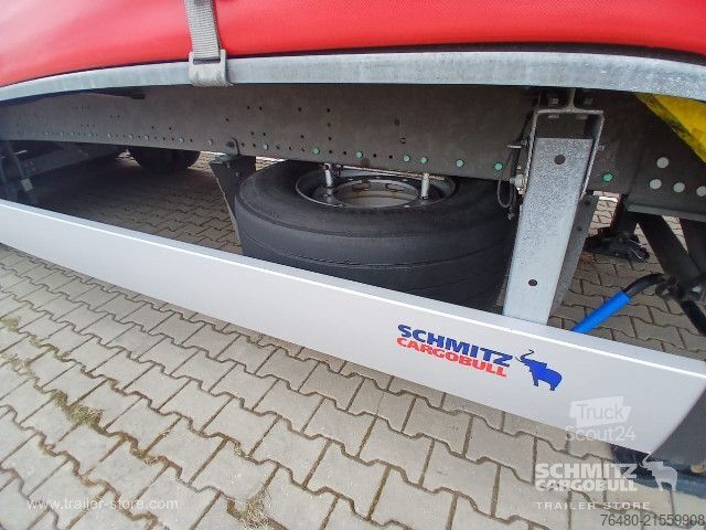 Brandalı açık yarı römork Schmitz Cargobull Schiebeplane Mega