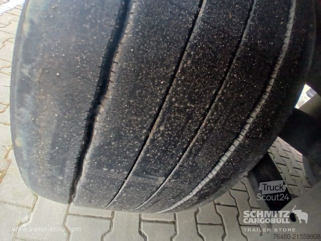 Brandalı açık yarı römork Schmitz Cargobull Schiebeplane Mega