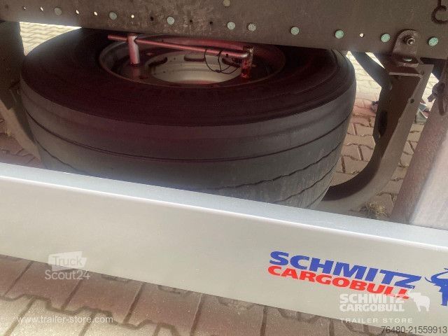 Brandalı açık yarı römork Schmitz Cargobull Schiebeplane Mega