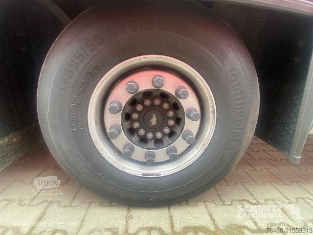 Brandalı açık yarı römork Schmitz Cargobull Schiebeplane Mega