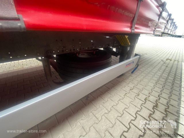 Brandalı açık yarı römork Schmitz Cargobull Schiebeplane Mega