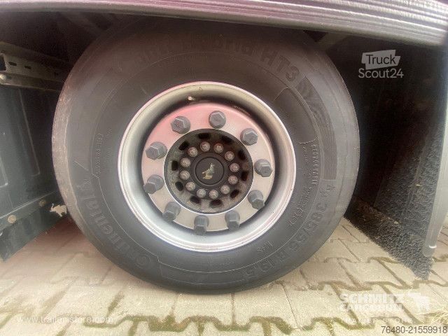 Brandalı açık yarı römork Schmitz Cargobull Schiebeplane Mega