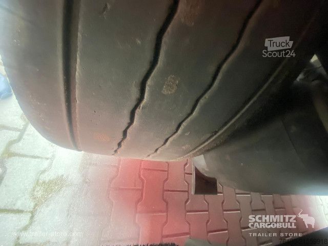 Brandalı açık yarı römork Schmitz Cargobull Schiebeplane Mega