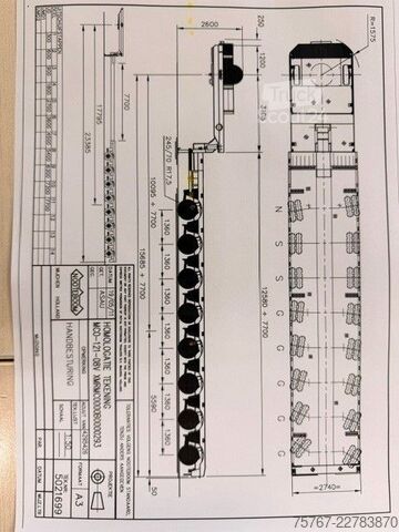 Žemagrindė puspriekabė NOOTEBOOM MCO-121-08V