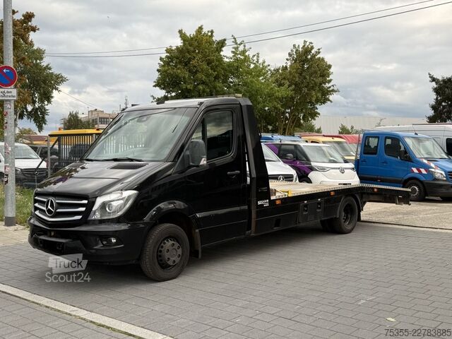 شاحنة نقل سيارات مغلقة MERCEDES-BENZ Sprinter 519 CDI Klima NAVI Tempomat 4,8m Rampen