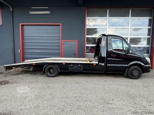 شاحنة نقل سيارات مغلقة MERCEDES-BENZ Sprinter 519 CDI Klima NAVI Tempomat 4,8m Rampen