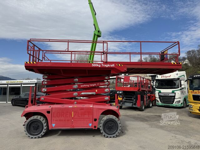 Nůžková plošina PB S 175-19 E 4x4 Allrad Scherenarbeitsb