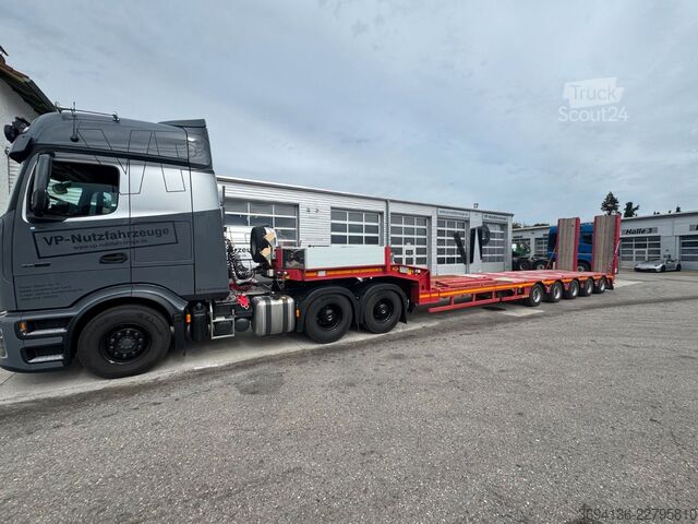 Tieflader-Sattelauflieger FAYMONVILLE Multi-NZ-5L-A ausziehbar gelenkt Rampen