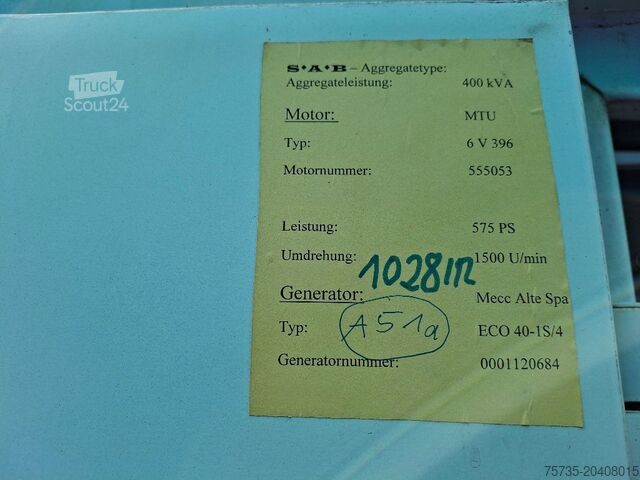 إم تي يو (مرسيدس-بنز) 6V396 MTU (MERCEDES-BENZ) 6V396