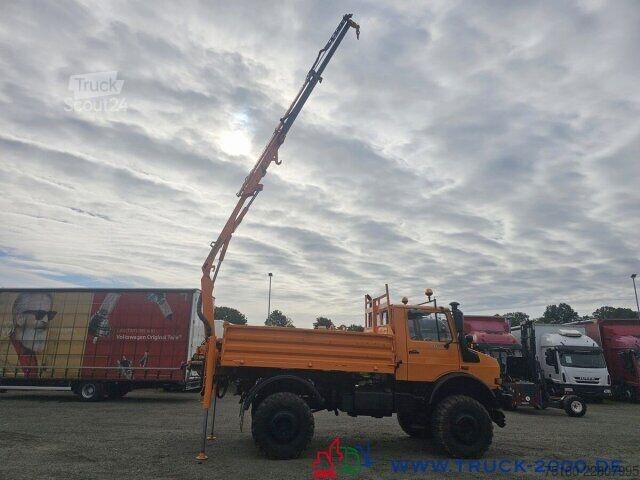 Кран, монтиран на камион Unimog U2150 4x4 Kran abnehmbar Palfinger Hakenhöhe 10m