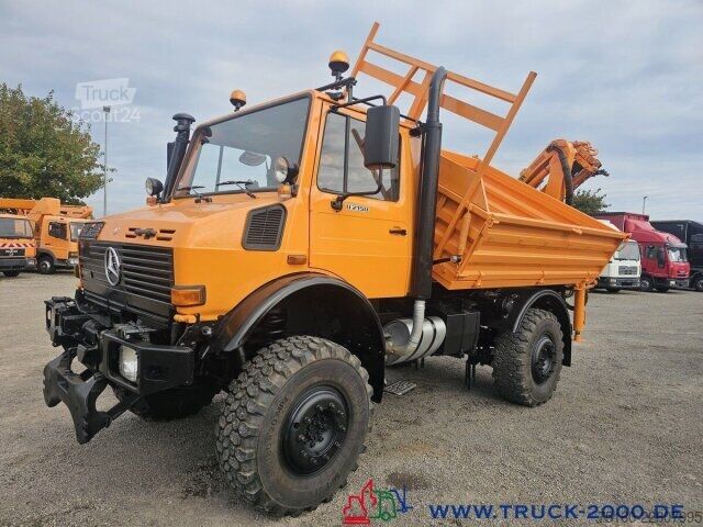 Кран, монтиран на камион Unimog U2150 4x4 Kran abnehmbar Palfinger Hakenhöhe 10m