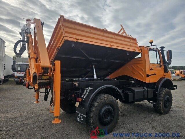 Кран, монтиран на камион Unimog U2150 4x4 Kran abnehmbar Palfinger Hakenhöhe 10m