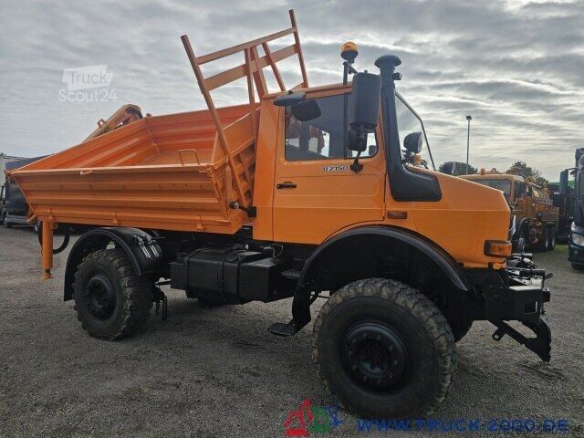 Кран, монтиран на камион Unimog U2150 4x4 Kran abnehmbar Palfinger Hakenhöhe 10m