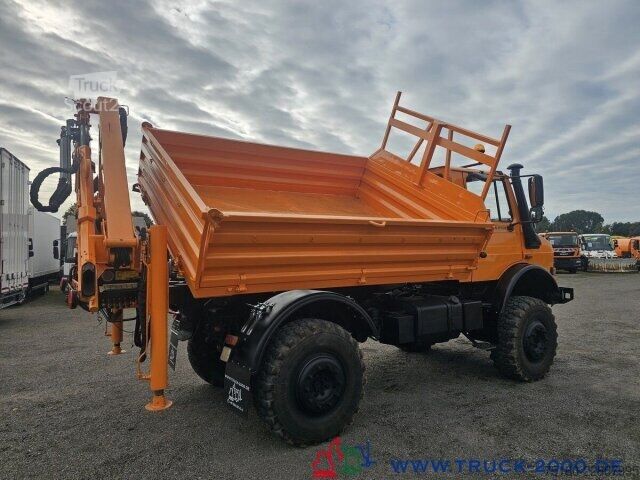 Кран, монтиран на камион Unimog U2150 4x4 Kran abnehmbar Palfinger Hakenhöhe 10m